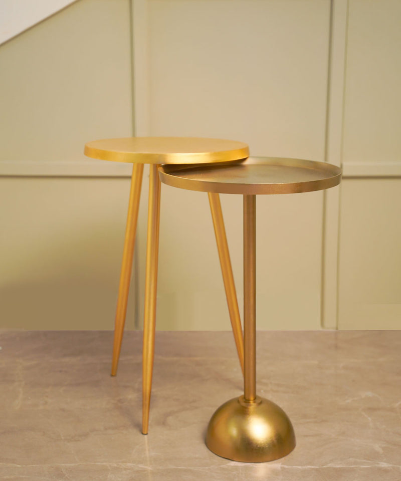 Gleaming Gold End Table