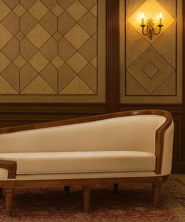 Vintage teak Chaise Sofa - Zufolo Designs