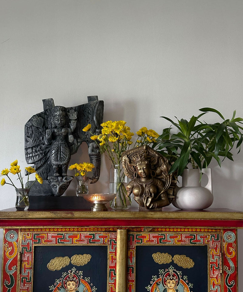 Antique Gold Tara Sculpture - Zufolo Designs