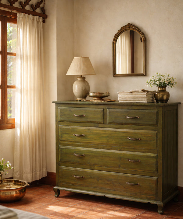 Sea weed Teak Dresser