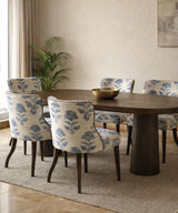 Indigo Teak Upholstered Accent Chair