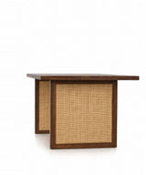 Shilp Cane Acacia Wood Dining Table
