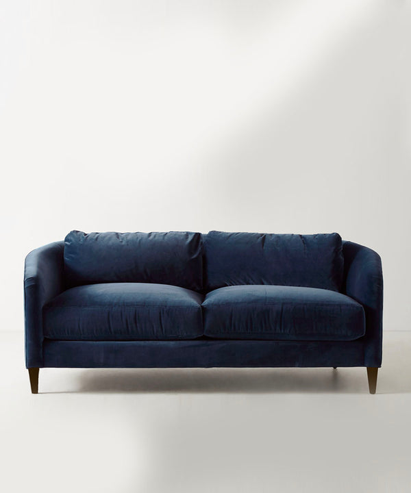 Plush Midnight Blue Three Seater Sofa