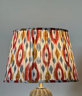 Crimson Amber Ikat Lampshade