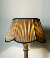 Mocha Scallop Pleated Lampshade