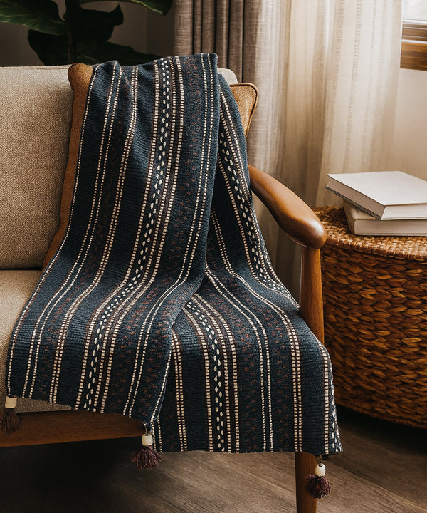 Sherry Blue Throw Blanket