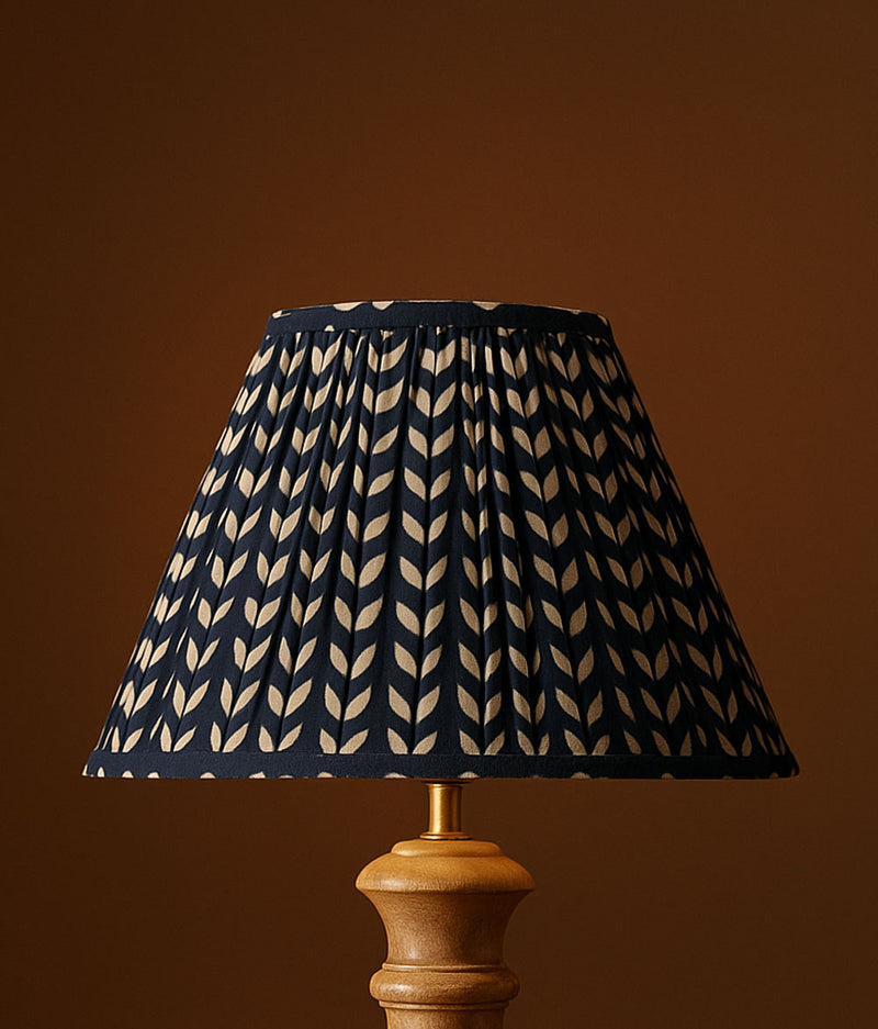 Indigo Leaf Lampshade