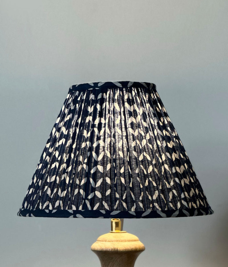 Indigo Leaf Lampshade