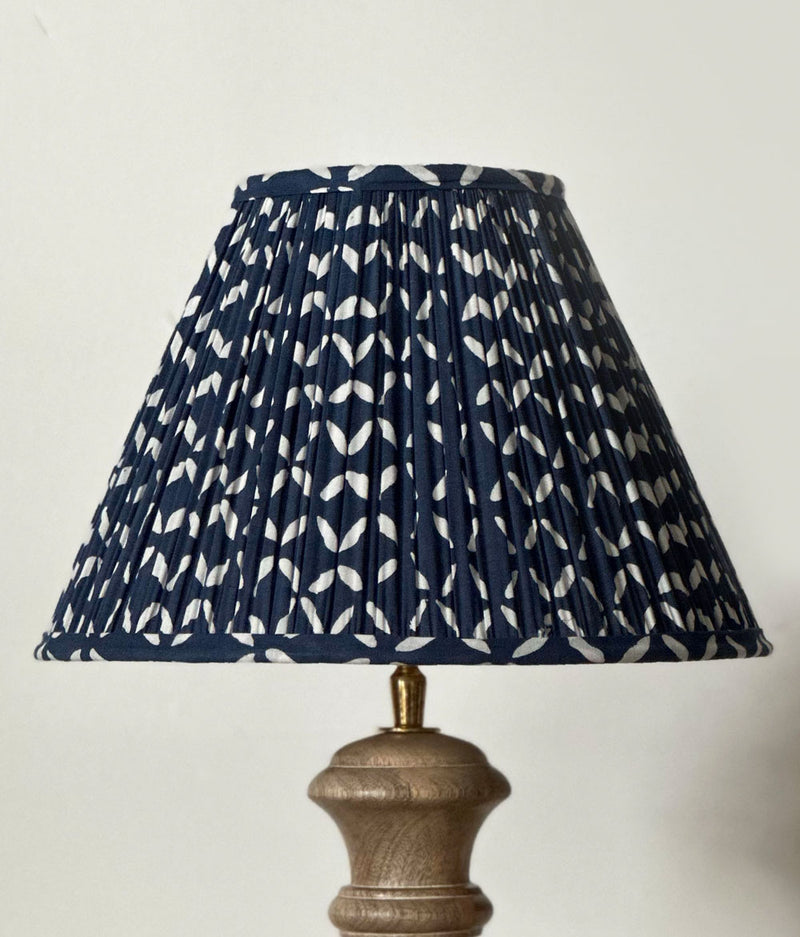 Indigo Leaf Lampshade
