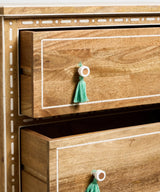 Tassel Vegan Inlay Chest of Drawers