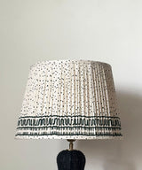 Pleated Dot Print Lamp Shade