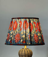 Crimson Garden Pleated Shade