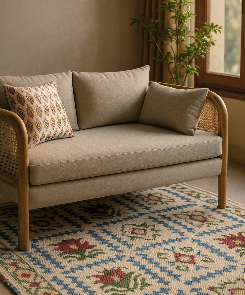 Teak Cane Chair / Sofa