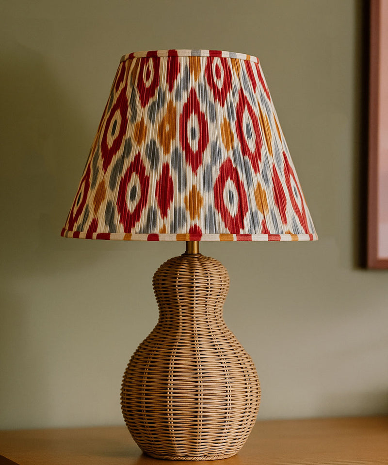 Cane Ember Ikat Table Lamp