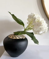 Tera coal Terracotta Cane Vase