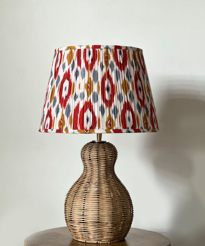 Cane Ember Ikat Table Lamp