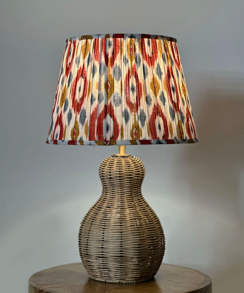 Cane Ember Ikat Table Lamp