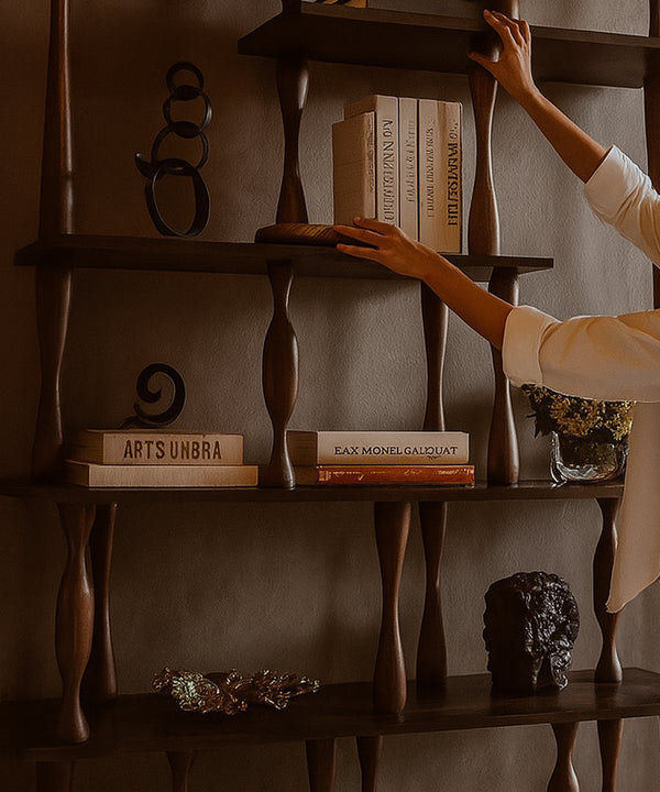 Teak Evolved Book Display cabinet / Bookcase - Zufolo Designs