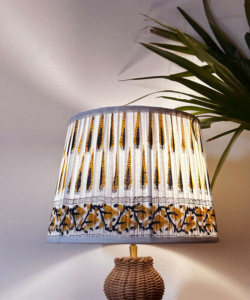 Harvest Feather Pleated Shade