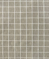 Checker Linen Acacia Wood Bed