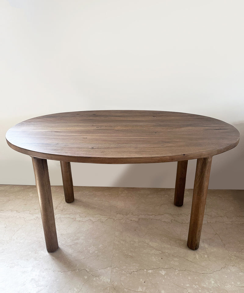 Oval Wooden Dining Table