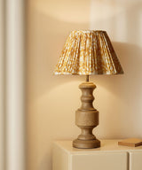 Mustard Bloom Pleated Lamp