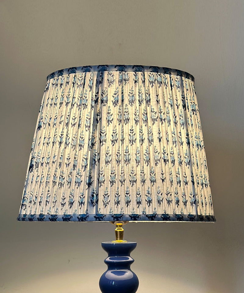 Pleated Floral Lamp Shade