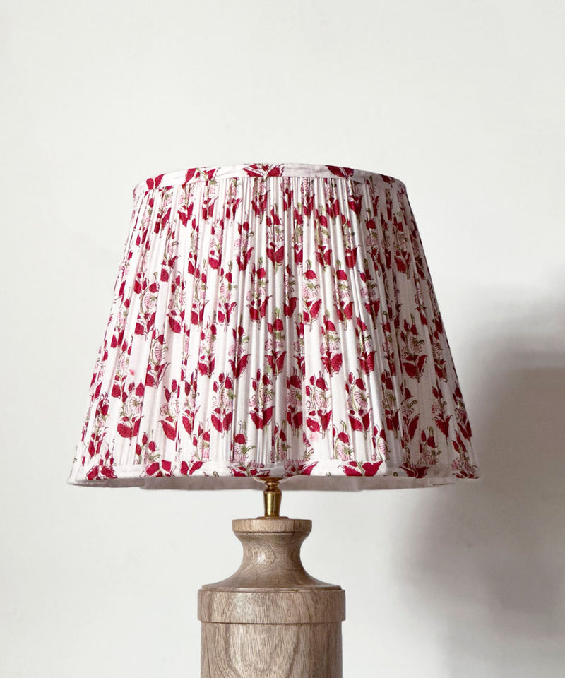 Vintage Rose Pleated Lamp