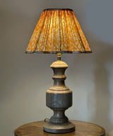 Mustard Bloom Pleated Lamp