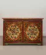 Lotus Bloom Tibetan Sideboard / Console