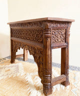 Antique Maharaja Carved Console