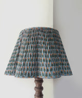 Sage Garden Block Printed Pleated Shade