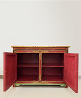 Lotus Bloom Tibetan Sideboard / Console