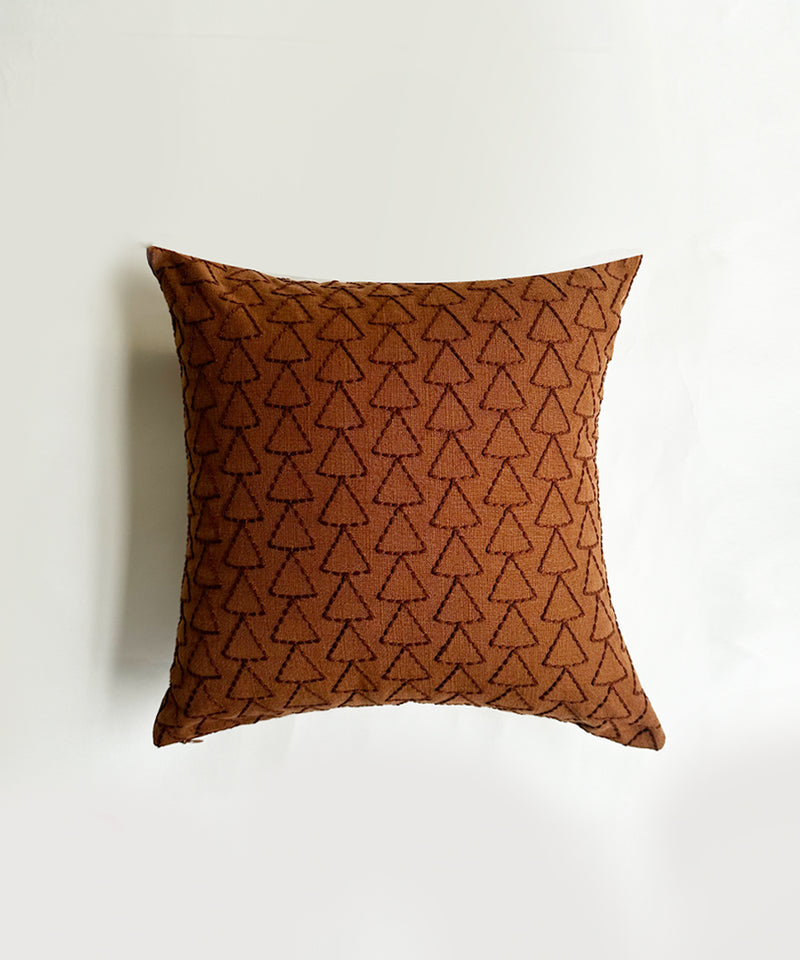 Rust Hut Cushion Cover