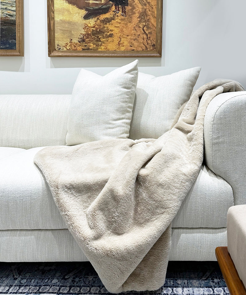 Super Soft Luxe Faux Fur Throw Blanket Zufolo Designs