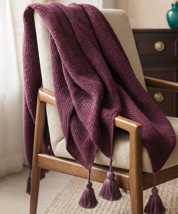Knitted Vineyard Throw