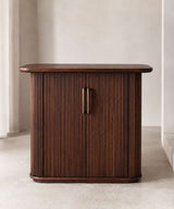 Hudson Fluted Bar Cabinet