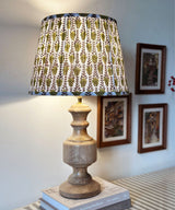 Botanical Stripe Pleated Lamp