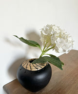 Tera coal Terracotta Cane Vase