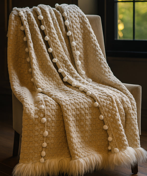 Snowy Carol Throw Blanket - Zufolo Designs