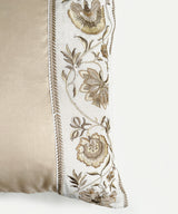 Silk flower cushion cover