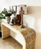Saffron Vegan Inlay Console Table