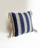 Nautical fringe cushion cover