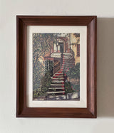 Stairway to Autumn – Vintage Architectural Art Print