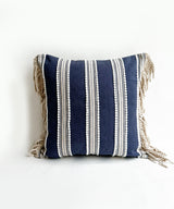 Nautical fringe cushion cover