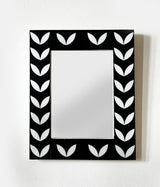 Noir Leaf Vegan Inlay Mirror