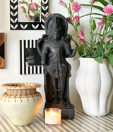 Ancient Black Guardian Statue