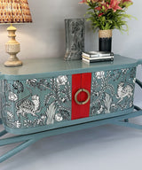 Cheetah Grove Hand-Painted Sideboard / Console