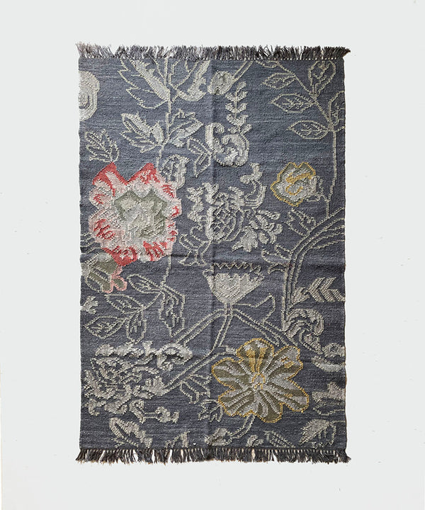 Floral Knotted Rug