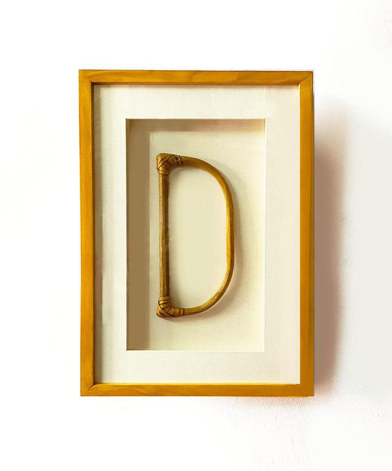 The D Bamboo Wall Art